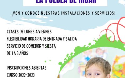 Abiertas Inscripciones Escuela de Educación Infantil Curso 2022-2023